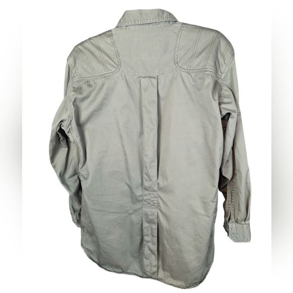 Ducks Unlimited Woolrich Large hunting shirt with padded shoulders olive green - Picture 3 of 9